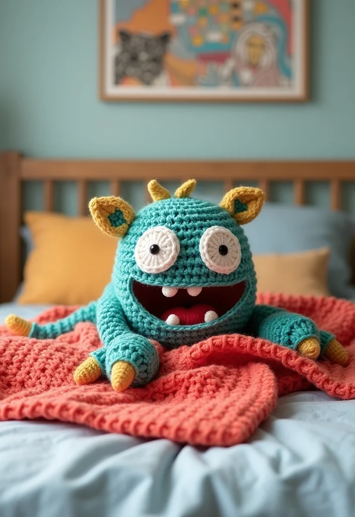 Step-by-Step Guide to Baby Crochet Patterns Free Featuring 20 Sweet Inspirations - 12. Fun Crochet Blankie Monsters