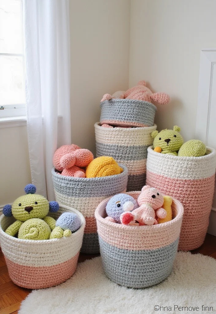 Step-by-Step Guide to Baby Crochet Patterns Free Featuring 20 Sweet Inspirations - 6. Crochet Baskets for Storage
