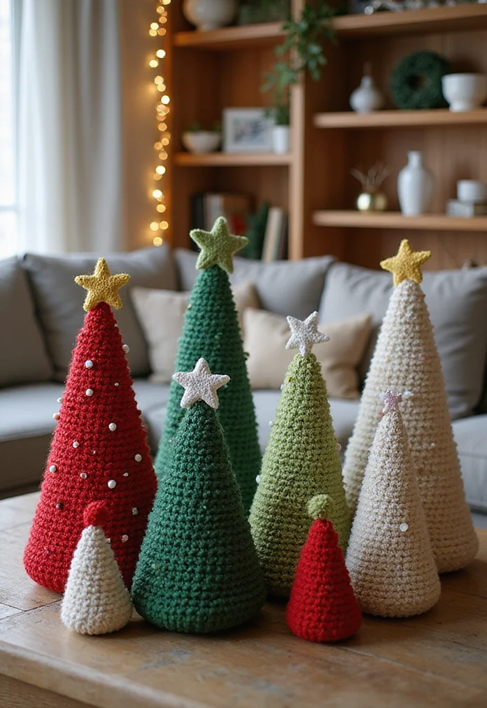 Step-by-Step Guide to Crochet Christmas Ornaments Free Featuring 17 Festive Inspirations - 2. Festive Crochet Christmas Trees
