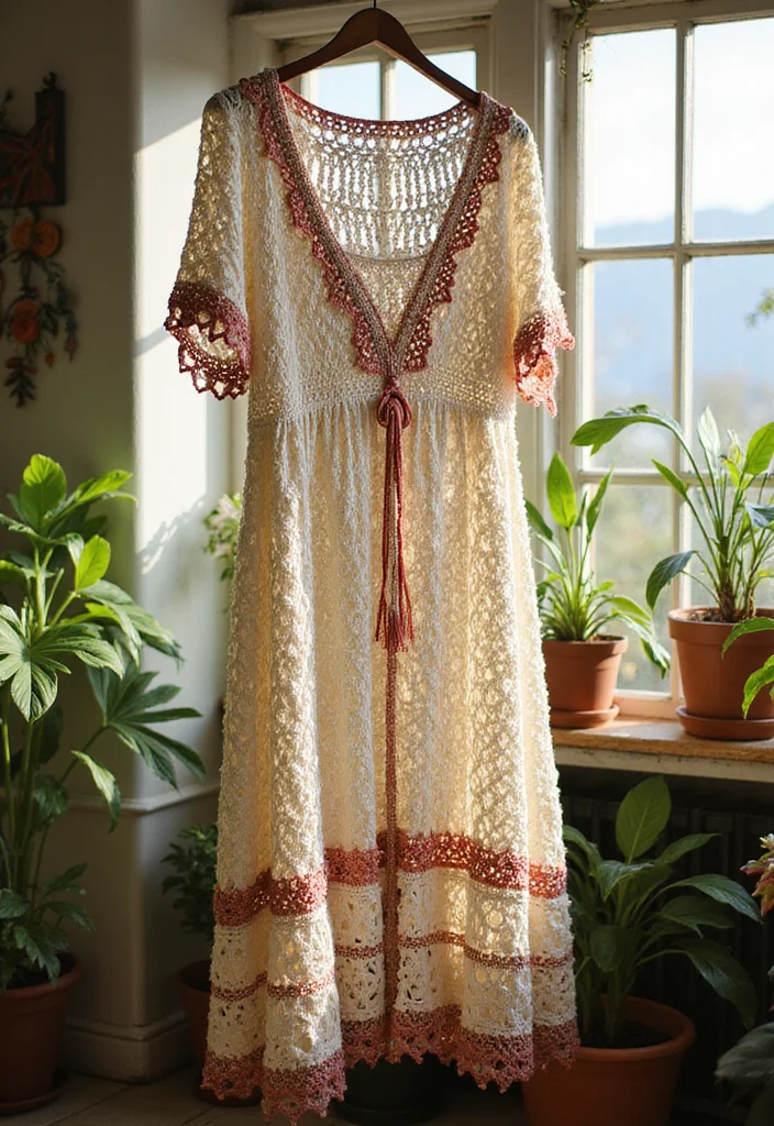 Step-by-Step Guide to Crochet Dress Pattern Free Featuring 20 Stylish Inspirations - 1. The Bohemian Beauty