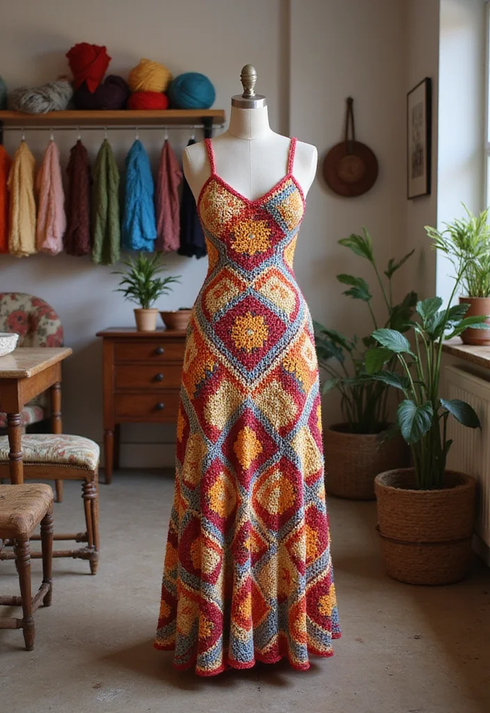 Step-by-Step Guide to Crochet Dress Pattern Free Featuring 20 Stylish Inspirations - 4. The Maxi Marvel