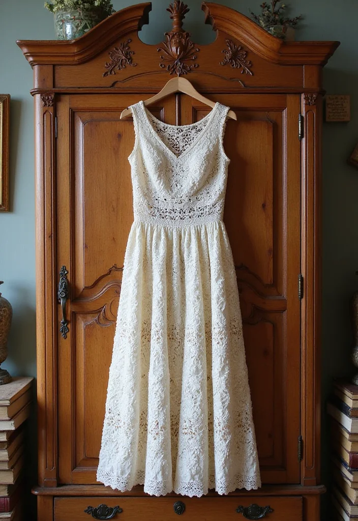 Step-by-Step Guide to Crochet Dress Pattern Free Featuring 20 Stylish Inspirations - 7. The Vintage Charm