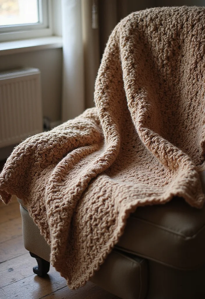Step-by-Step Guide to Crochet Gifts for Men Showcasing 17 Unique Craft Inspirations - 1. Cozy Crochet Throw Blanket