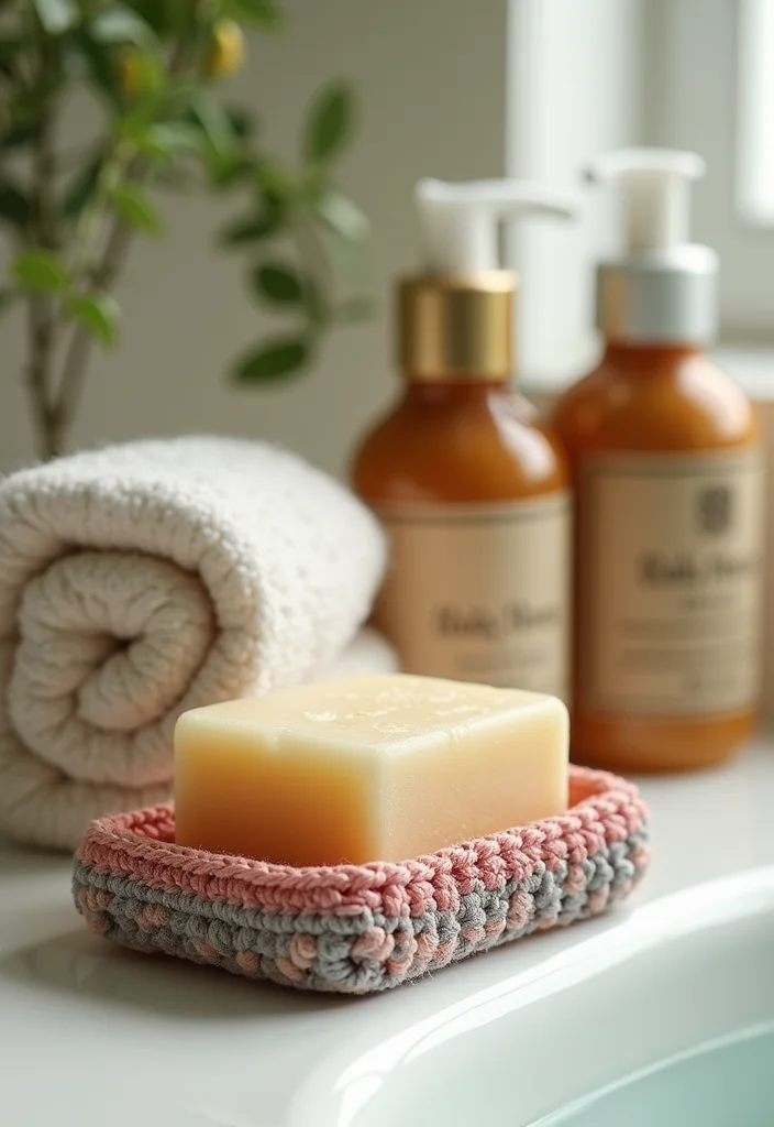 Step-by-Step Guide to Crochet Gifts for Men Showcasing 17 Unique Craft Inspirations - 14. Crochet Soap Holder