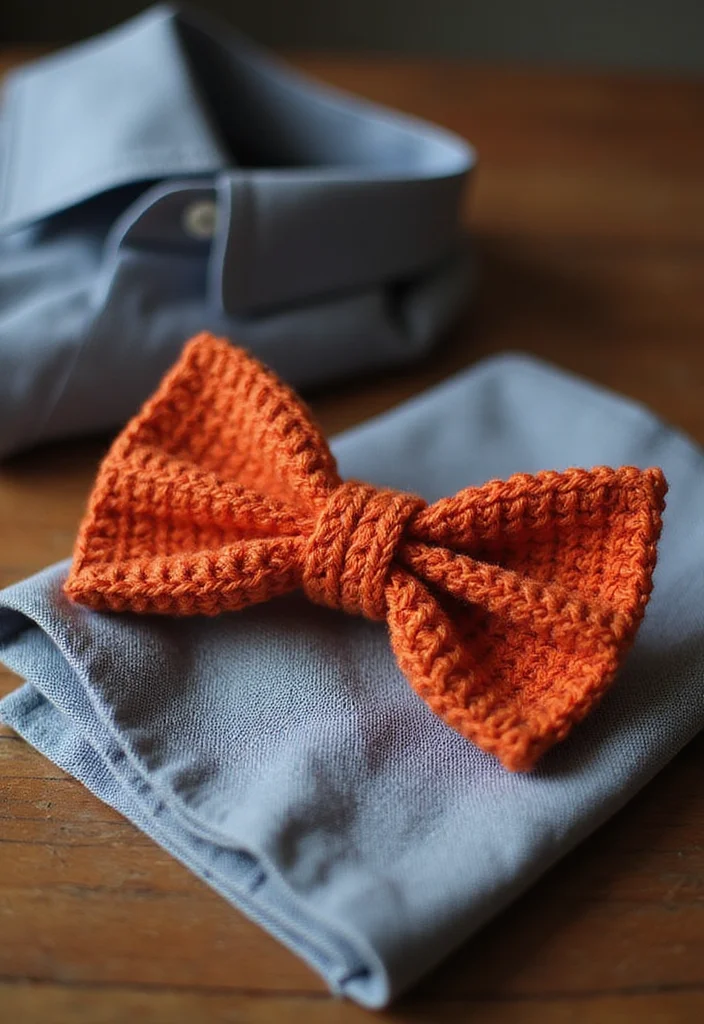 Step-by-Step Guide to Crochet Gifts for Men Showcasing 17 Unique Craft Inspirations - 2. Stylish Crochet Bow Tie