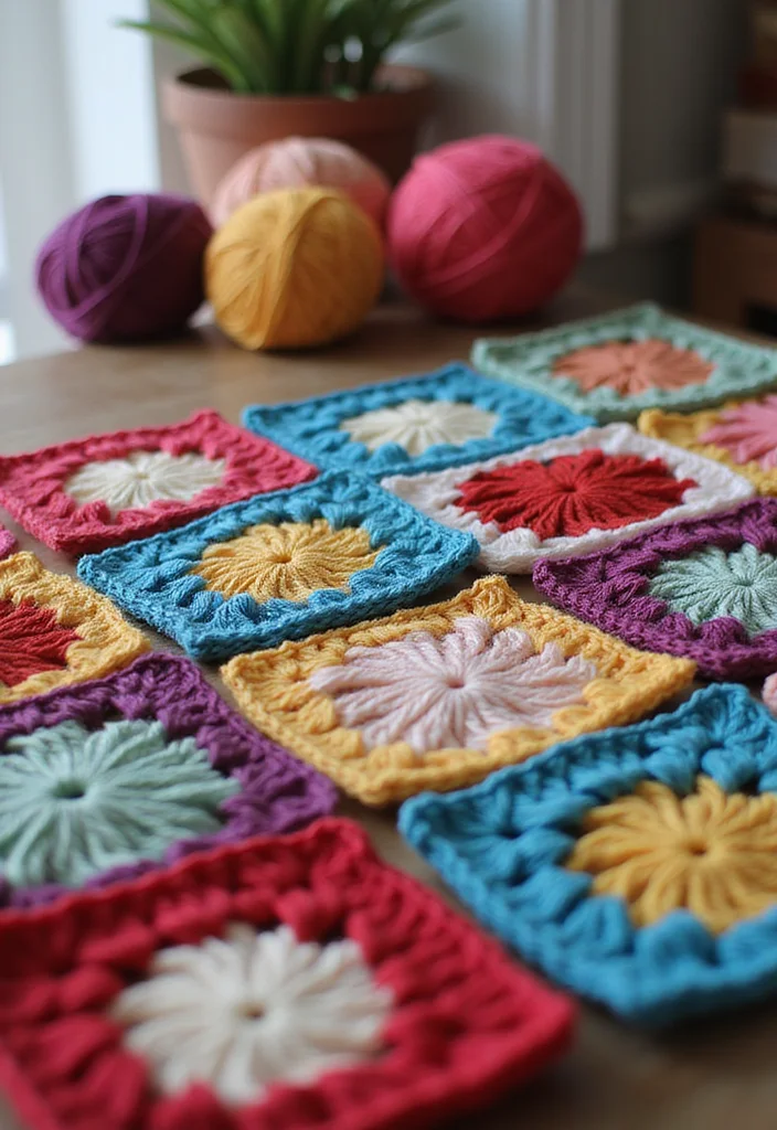 Step-by-Step Guide to Crochet Granny Square Cardigan with 18 Cozy Craft Inspirations - 1. The Classic Granny Square Design