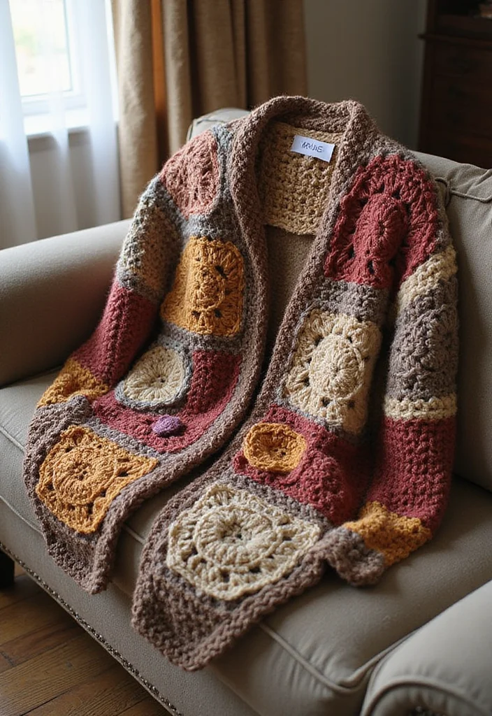 Step-by-Step Guide to Crochet Granny Square Cardigan with 18 Cozy Craft Inspirations - 3. Layered Granny Square Cardigans