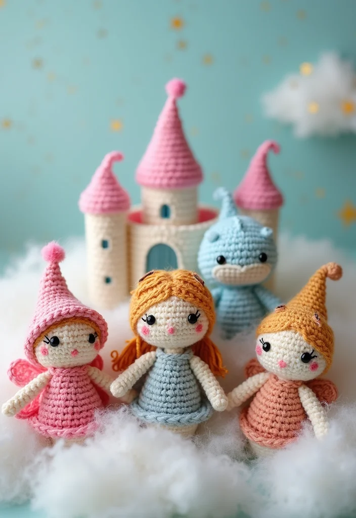 Step-by-Step Guide to Crochet Keychain Pattern Free with 18 Cute and Practical Inspirations - 11. Whimsical Fairy Tale Keychains