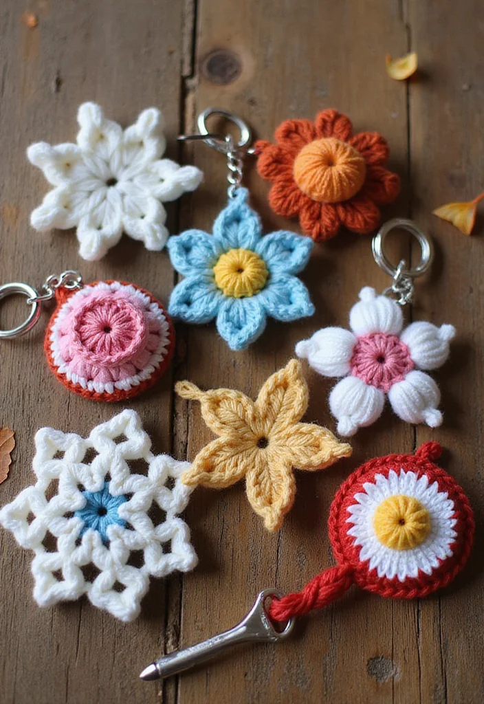 Step-by-Step Guide to Crochet Keychain Pattern Free with 18 Cute and Practical Inspirations - 4. Seasonal Designs