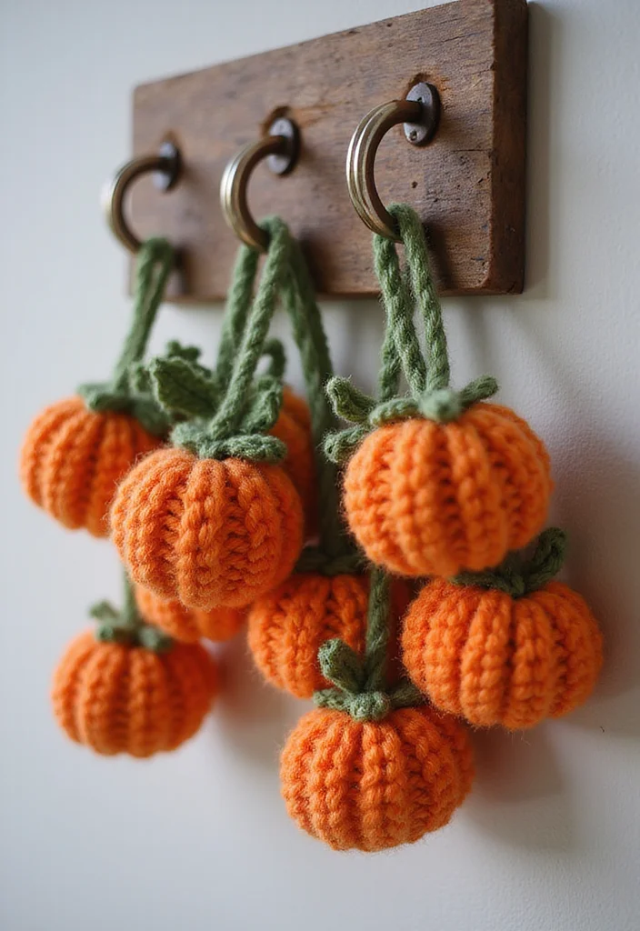 Step-by-Step Guide to Crochet Pumpkin Free Pattern with 18 Festive Craft Inspirations - 13. Crochet Pumpkin Keychains