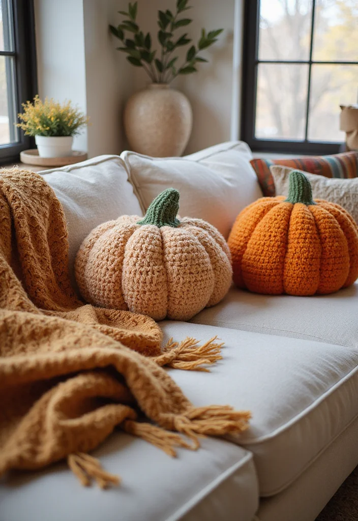 Step-by-Step Guide to Crochet Pumpkin Free Pattern with 18 Festive Craft Inspirations - 8. Crochet Pumpkin Pillows