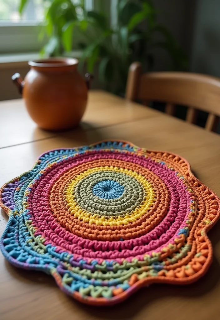 Step-by-Step Guide to Scrap Yarn Crochet Projects: Showcasing 20 Fun and Resourceful Inspirations - 13. Crochet Trivets