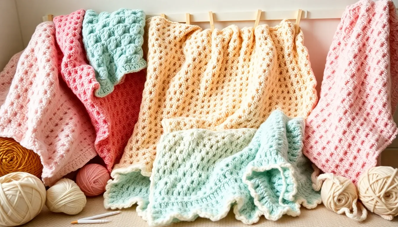 25 Cozy and Adorable Easy Crochet Baby Blanket Free Pattern Ideas