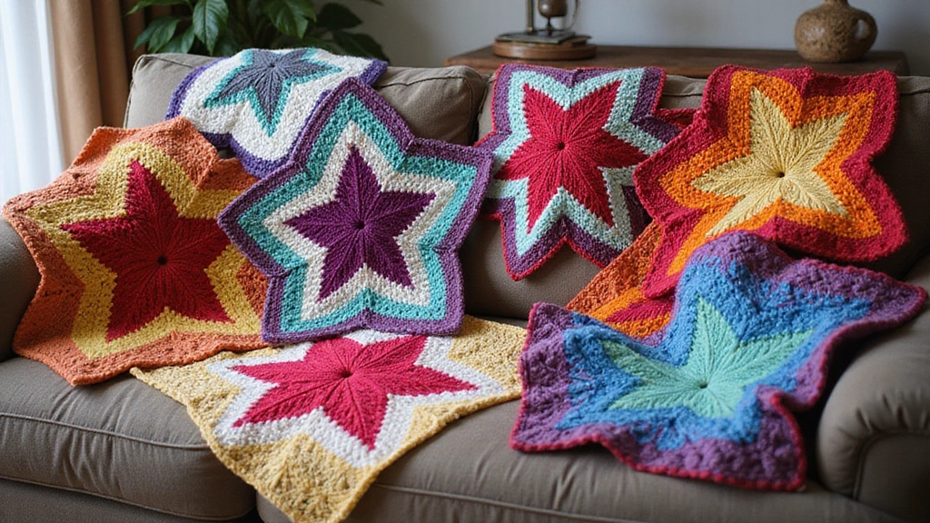 27 Vibrant and Colorful 6 Day Star Blanket Crochet Designs for Your Next Cozy Project
