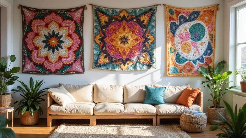 30 Colorful Crochet Tapestry Patterns: Free Charts for Your Home Decor