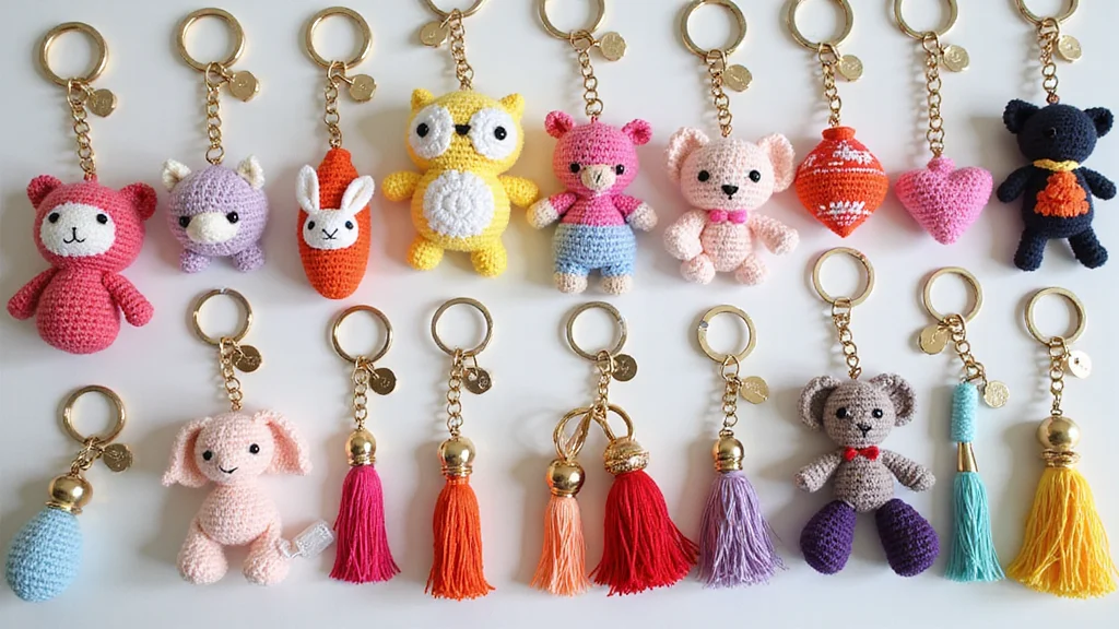 Step-by-Step Guide to Crochet Keychain Pattern Free with 18 Cute and Practical Inspirations